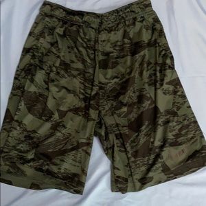 Green and Black Nike Shorts